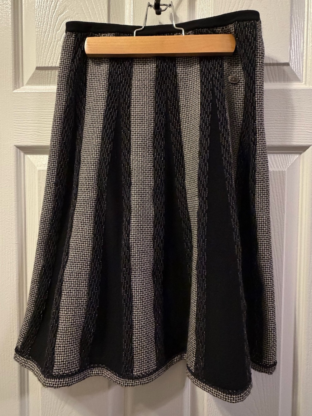 Chanel Wool Knee Length Skirt